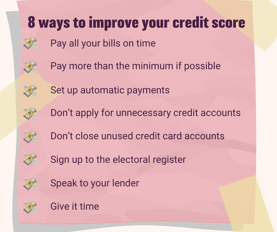 8 tips to improve your credit score